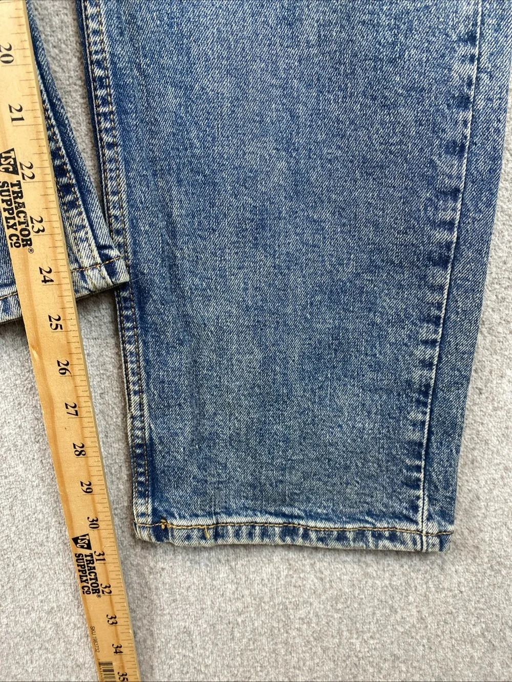 Levi's Men's 514 Straight Flex Jeans 32x32 Fade Blue Reg Fit Sits Low On Waist